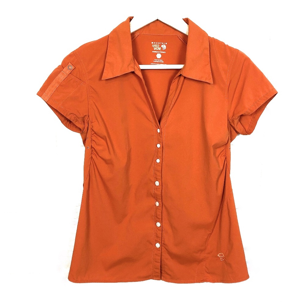 Mountain Hardwear Short Sleeve Button Down Orange